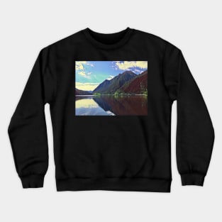 Mountains on a lake Crewneck Sweatshirt
